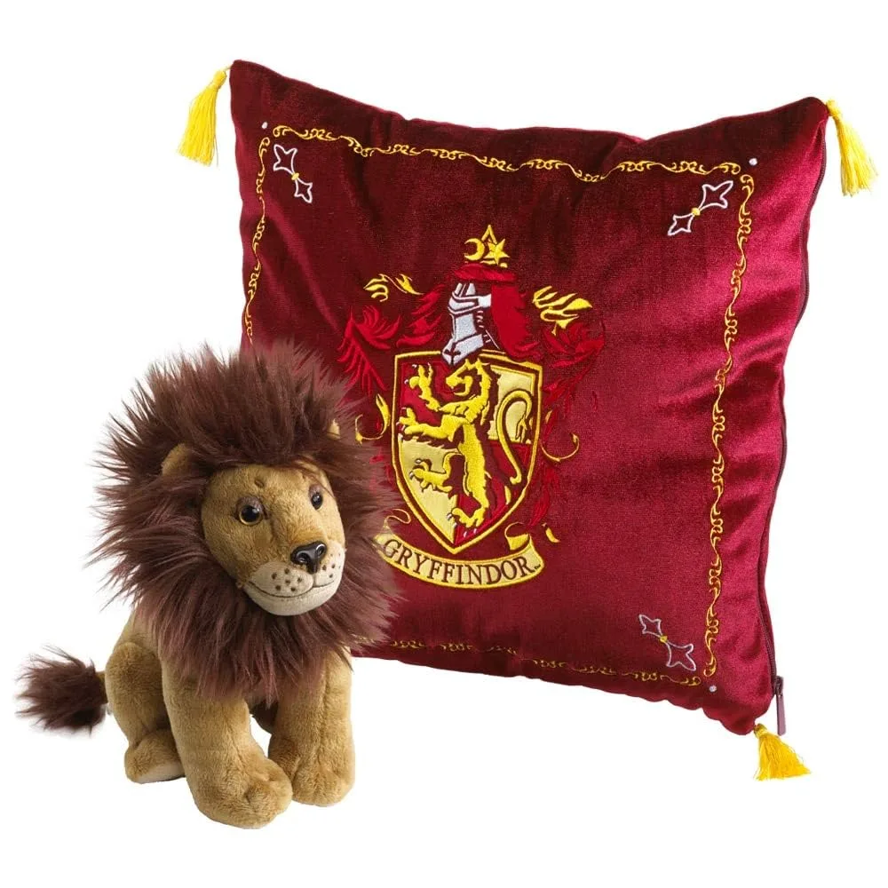 Peluche et coussin de la Maison de Gryffondor - Harry Potter
