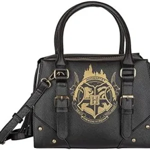 Harry Potter Sac à main noir pour femme avec poignée sur le dessus