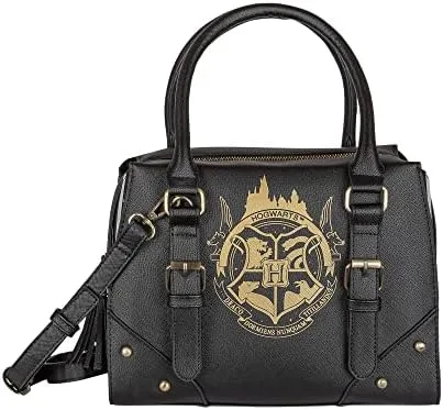 Harry Potter Sac à main noir pour femme avec poignée sur le dessus
