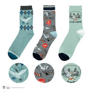 Lot 3 paires de chaussettes Hedwige - Harry Potter