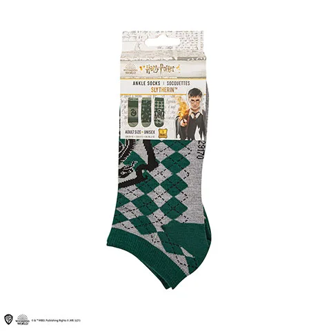 Lot de 3 paires de chaussettes courtes Serpentard - Harry Potter – Image 3
