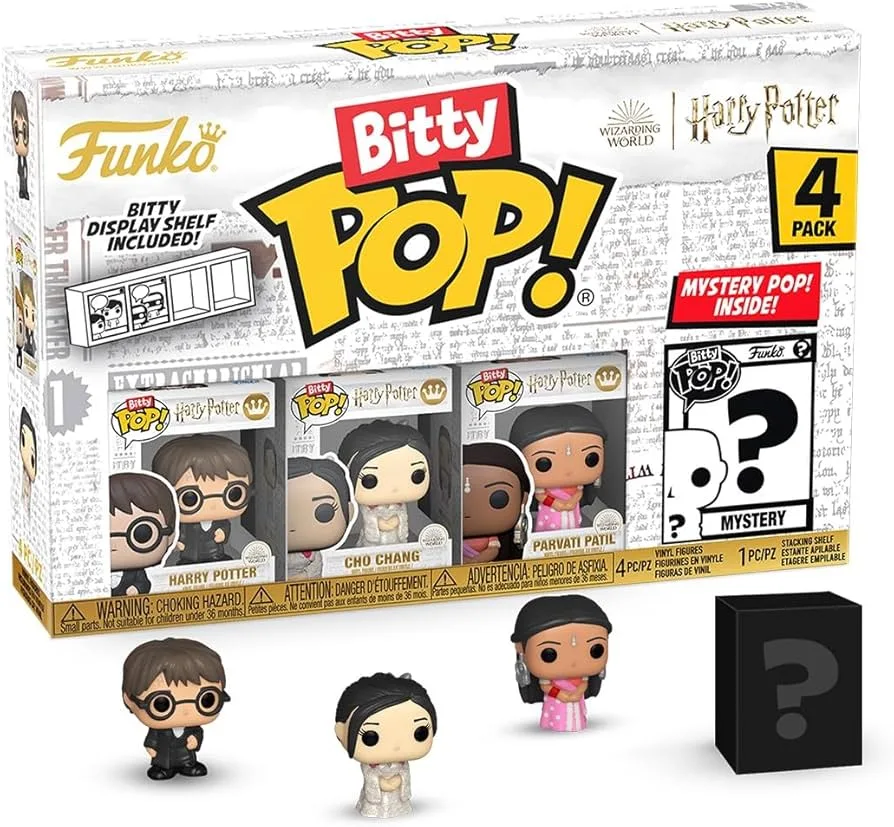 Harry Potter - Bitty Pop 4 Pack 2.5cm - Harry - Cho - Parvati – Image 2
