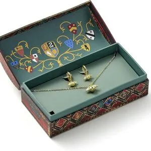 Coffret cadeau Quidditch Harry Potter - collier et boucles d'oreilles Vif d'or