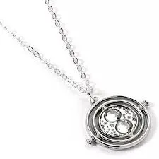 Collier Retourneur de Temps Fixe Harry Potter Couleur Argent