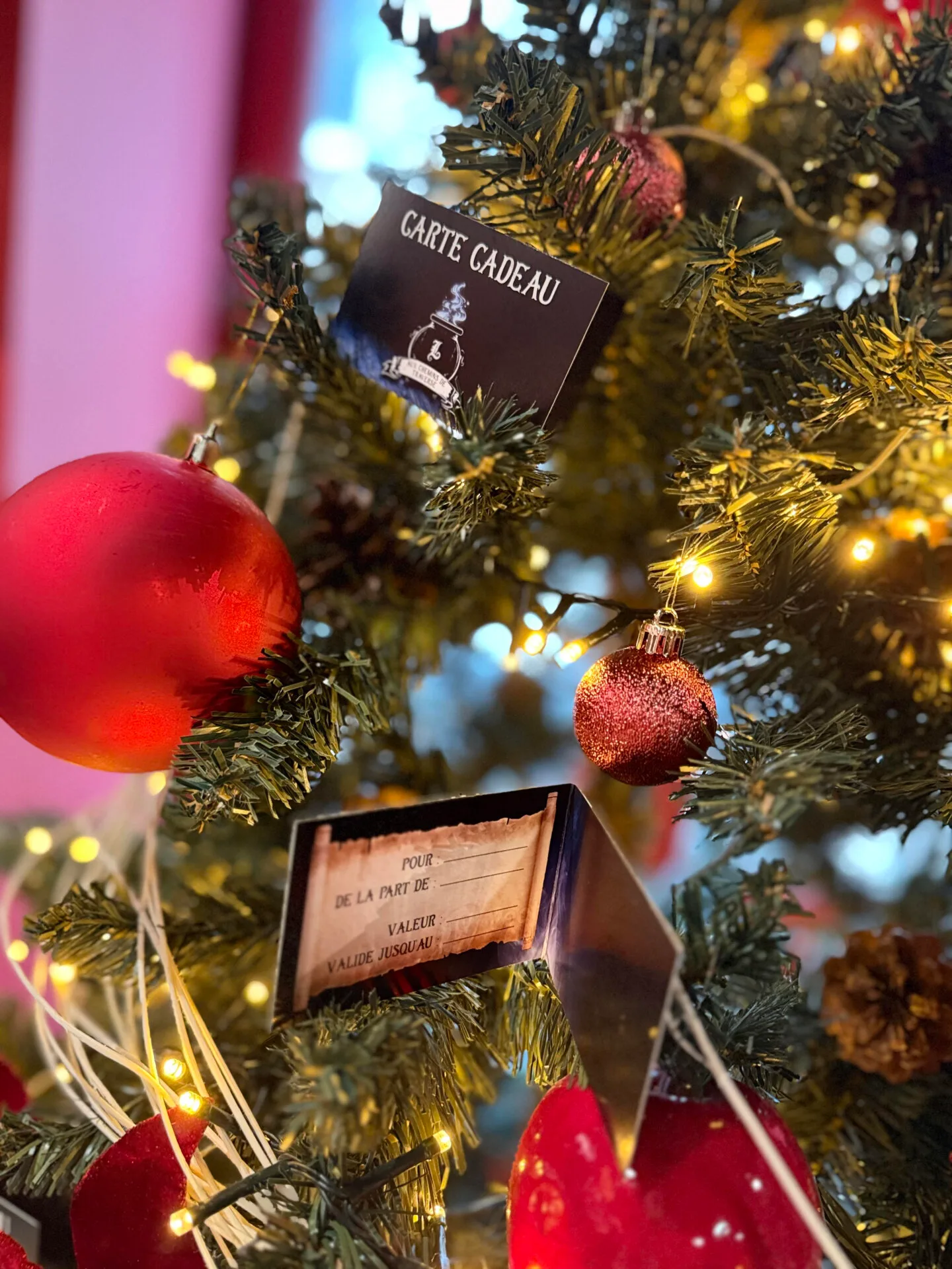 Carte cadeau sapin