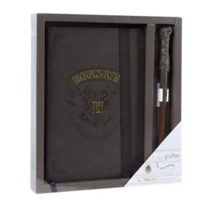 Ensemble Papeterie "Hogwarts" + baguette Harry Potter